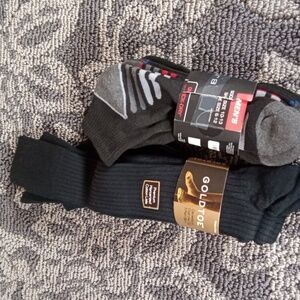 Gold Toe Men's Black Socks N Layer 8 Ankle Socks Mens Size Shoe 6-12